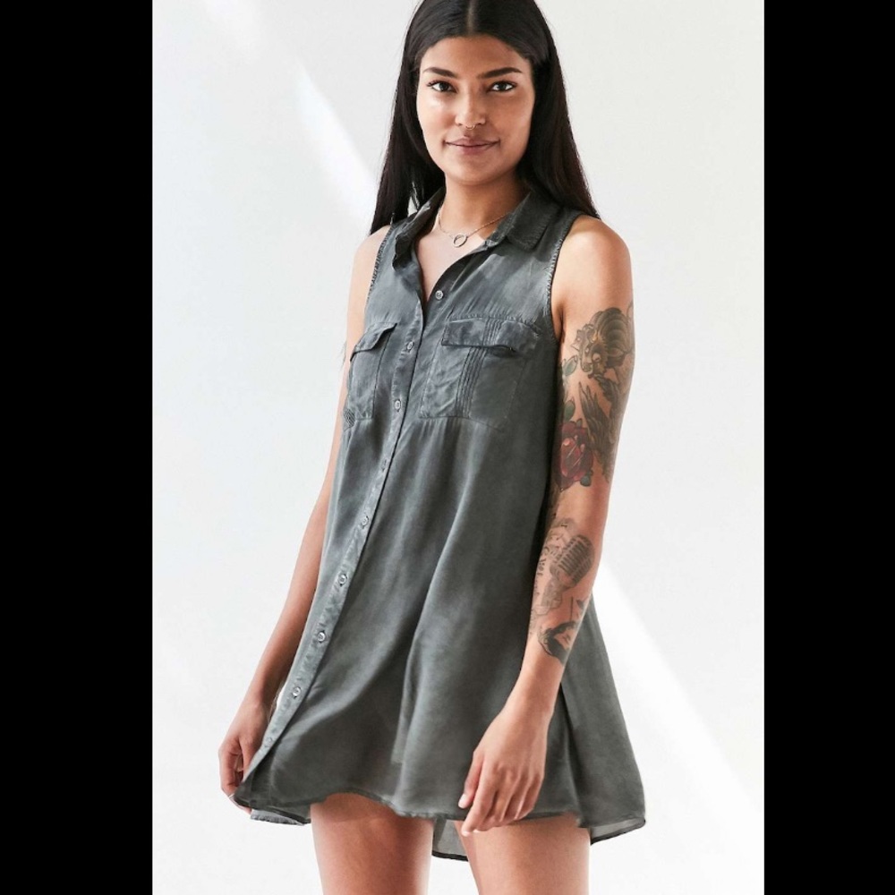 Urban Outfitters Grey Swing Dress
